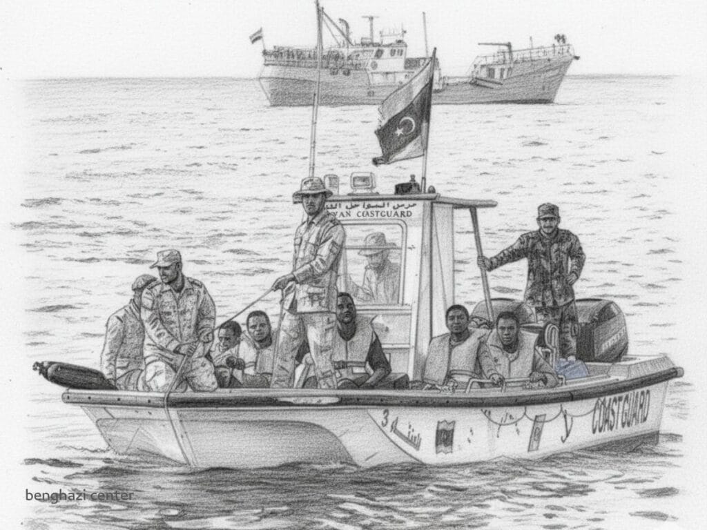 رسم تعبيري بواسطة الذكاء الاصطناعي (خفر السواحل)