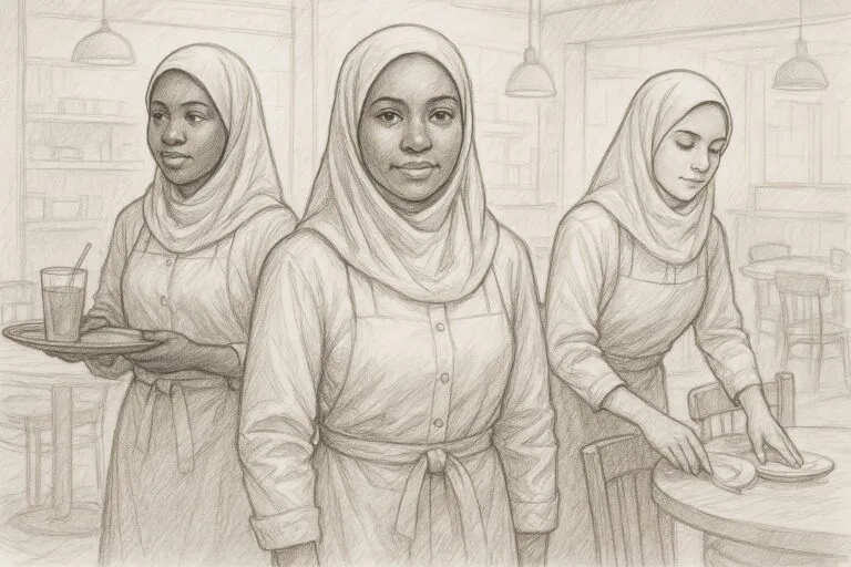 عاملات أجنبيات يعملن في صالات الأفراح بليبيا – رمزية للجهود والظروف الصعبة